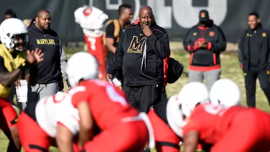 Michael Locksley first spring practice