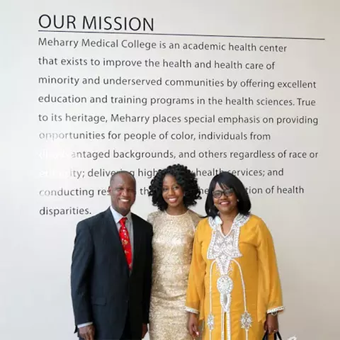 Toni Aluko with her parents