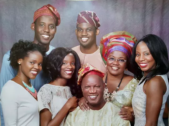 Toni Aluko and family