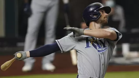 Brandon Lowe homered twice in Game 2 of the 2020 World Series