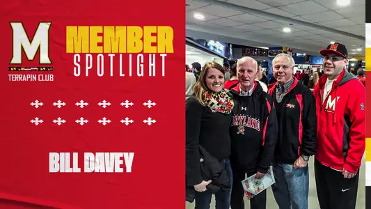 Bill (second from the left) with friends at a Maryland Basketball game