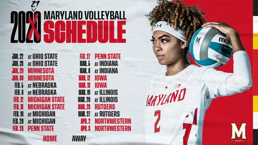 Maryland Volleyball 2020-21 Schedule