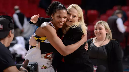 Alyssa Thomas scored 28 points to help the Terps reach their fifth Sweet 16 under Head Coach Brenda Frese.