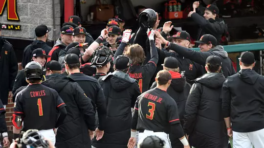 The 2020 Terps baseball team celebrates