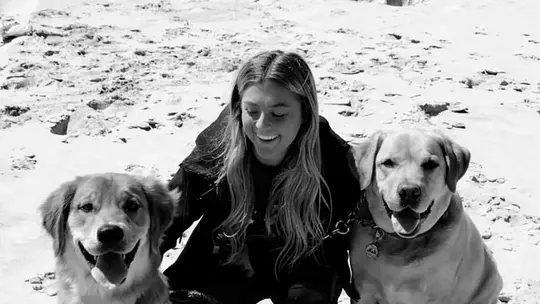 Nikki Sliwak with her dogs
