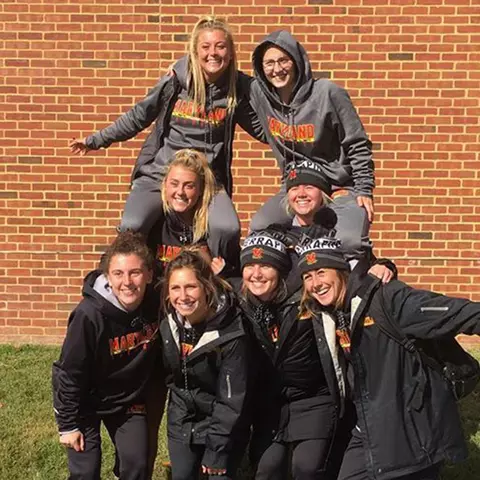 Nikki Sliwak with her teammates