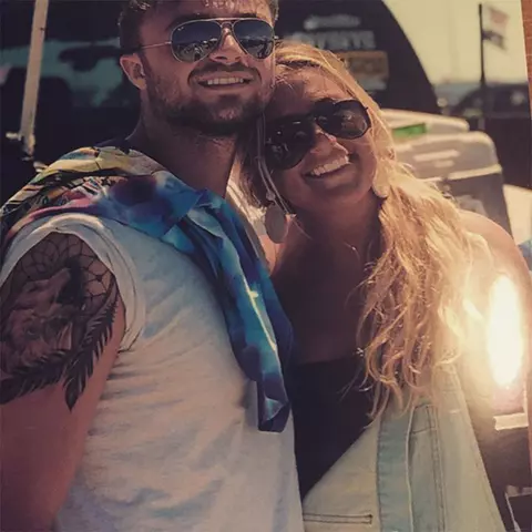 Nikki Sliwak with her brother