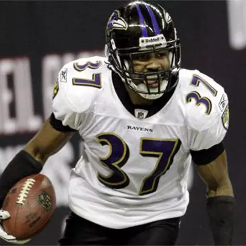 Josh Wilson with the Ravens