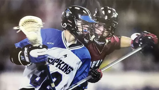 Jason Carrier in action vs. Johns Hopkins