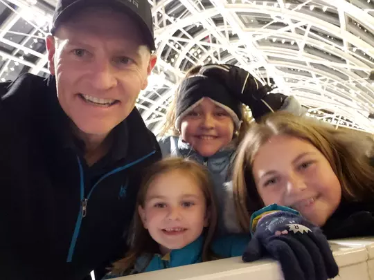 Jason Carrier with his children