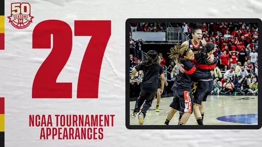 WBB 50th Season - 27 NCAA Tournament Appearances