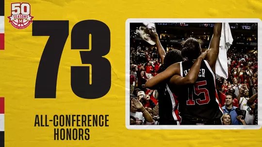 WBB 50th Season - 73 All-Conference Honors