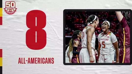 WBB 50th Season - 8 All-Americans