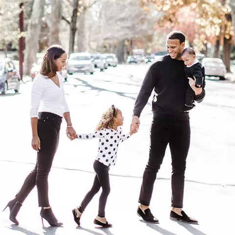 Jordan Steffy with his family
