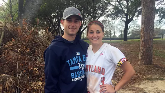 Brandon Lowe and Madison Martin during their time at Maryland