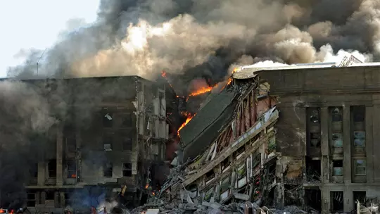 Sept. 11, 2001 Pentagon on Fire