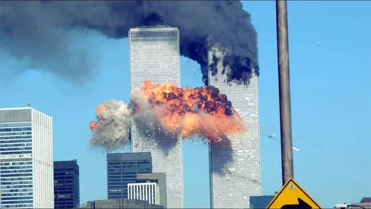 Sept. 11, 2001 Twin Towers on Fire