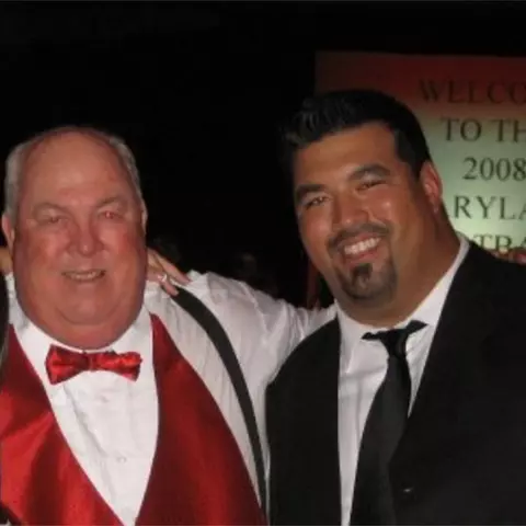 Jamie Wu with Ralph Friedgen