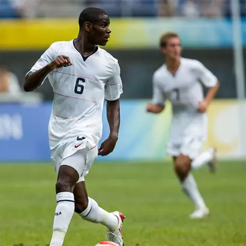 Maurice Edu in the 2008 Olympics