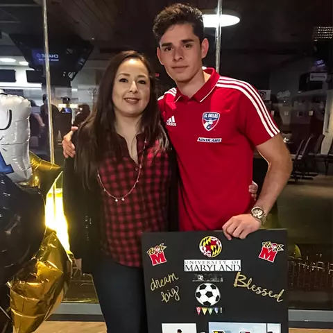 Brayan Padilla with sister