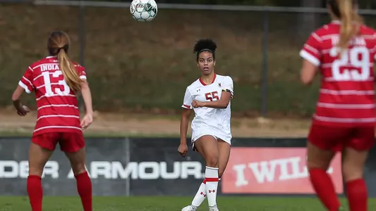 Defender Olivia Hicks (55)No. 8 Maryland Terrapins vs. No. 17 UConn Huskies at Maryland Field Hockey Complex in College Park, Md. on Sunday, Oct. 17, 2021. Zach Bland/Maryland Terrapins