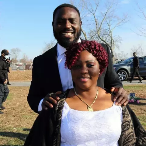 Sam Okauyinonu and his mom