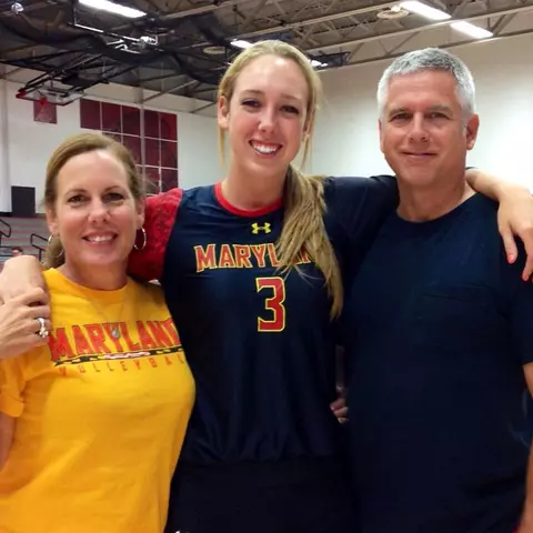 Kelsey Hrebenach with her parents