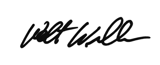 Walt Williams Signature