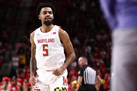 Eric Ayala (5)#21 Maryland Terrapins vs. Vermont Catamounts at XFINITY Center in College Park, MD on Saturday, Nov. 13, 2021. Zach Bland/Maryland Terrapins
