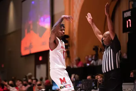 Hakim Hart (13)NCAA MBB: Maryland Terrapins vs. Richmond Spiders at Baha Mar in Nassau, Bahamas on Thursday, Nov. 25, 2021. Zach Bland/Maryland Terrapins