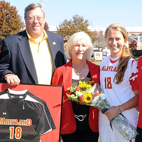 Bob Bodell with wife and daughter Bailey on Senior Day 2012