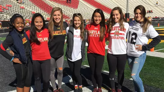 Megan McClelland with teammates