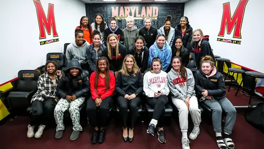 Megan Ryan Nemzer and the Maryland women's soccer team