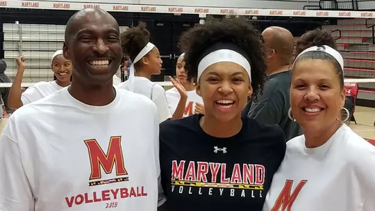 Rainelle Jones with her parents