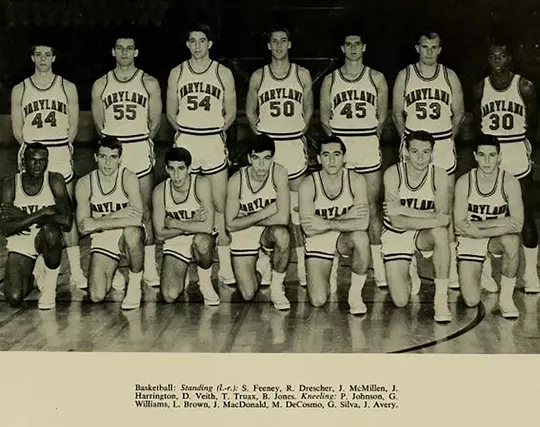 1966-67 Maryland Men's Basketball Team Photo