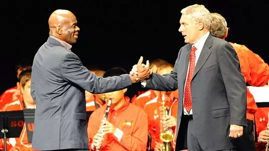 Billy Jones with Gary Williams