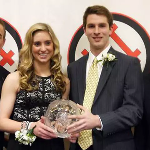Patrick Mullins with 2014 MAC Hermann trophy