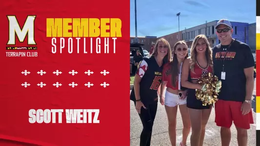 Scott and his family before a Maryland Football game
