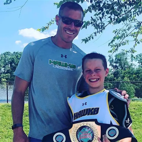 Mike Mollot with his son Brady