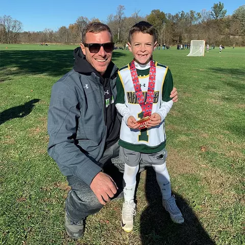 Mike Mollot with his son Reed