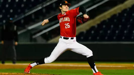 Connor Staine pitches vs. Michigan State 3/6/21