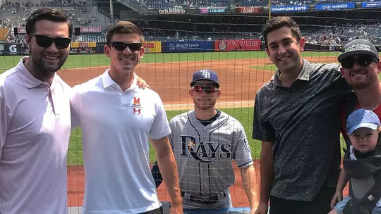 Rob Galligan with alums