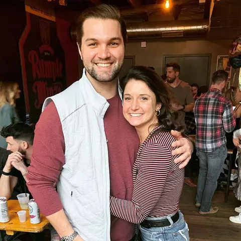 Rob Galligan with fiance