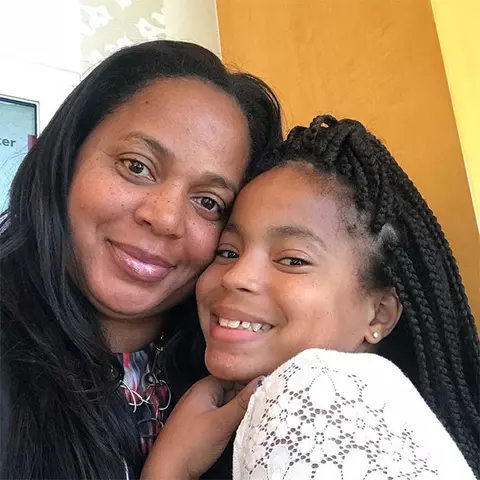 Jeri Ingram with her daughter