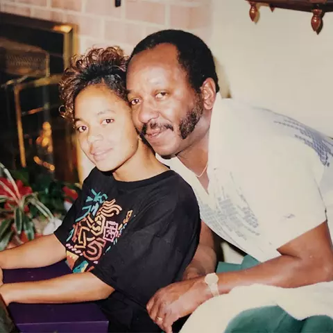 Jeri Ingram with her father