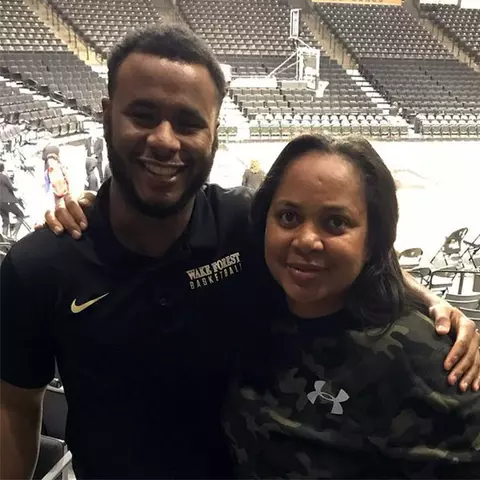 Jeri Ingram with her son