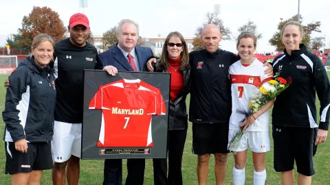 Caitlin McDowell on Senior Day