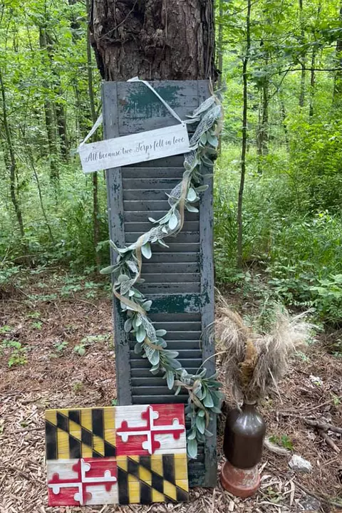 Terps Sign at Asper-Tapman Wedding