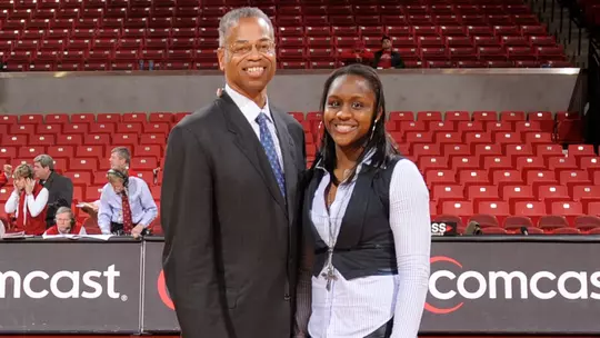 Len Elmore with Crystal Langhorne