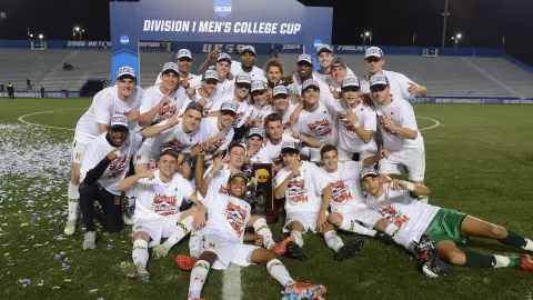 2018 Men's Soccer National Championship celebration